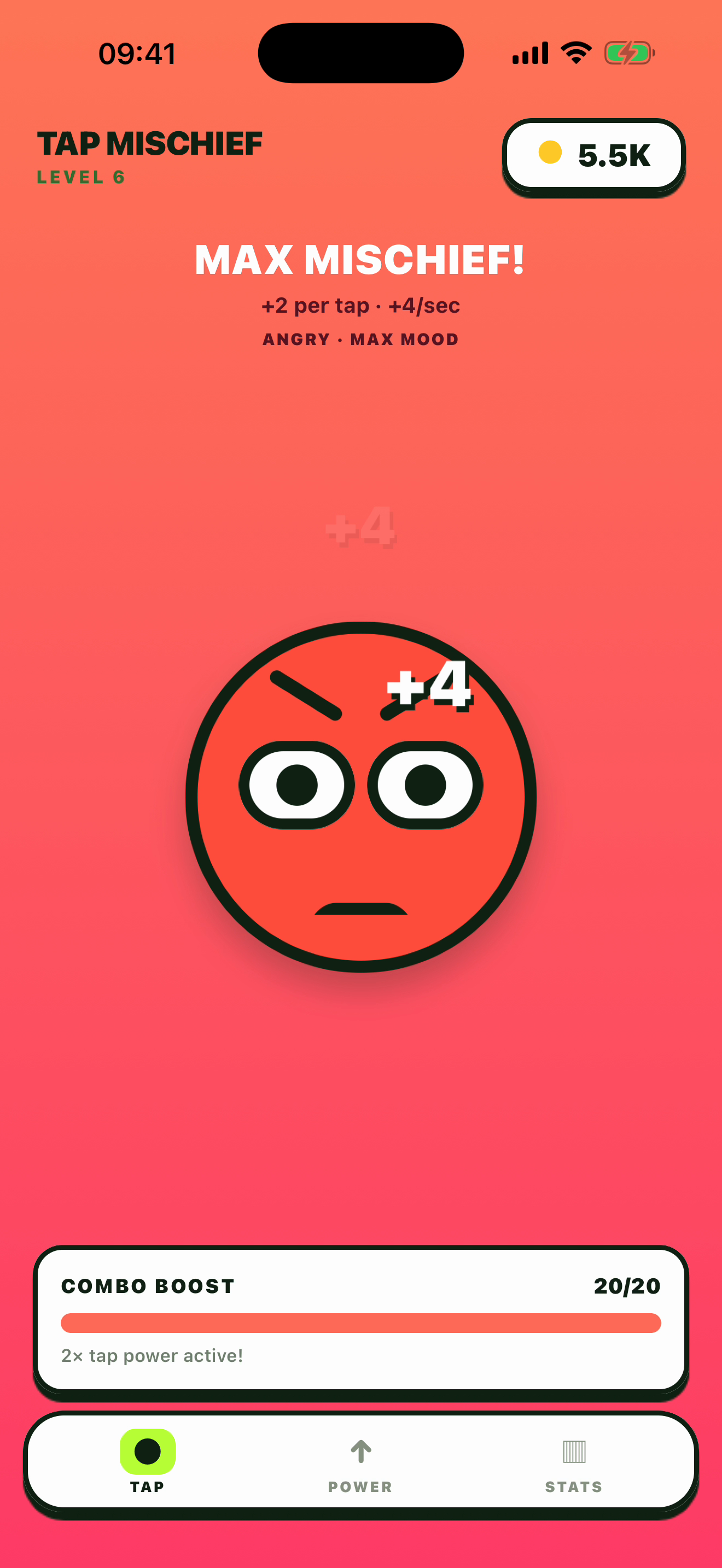 Fun Emoji Clicker: Idle Tap red Max Mood gameplay