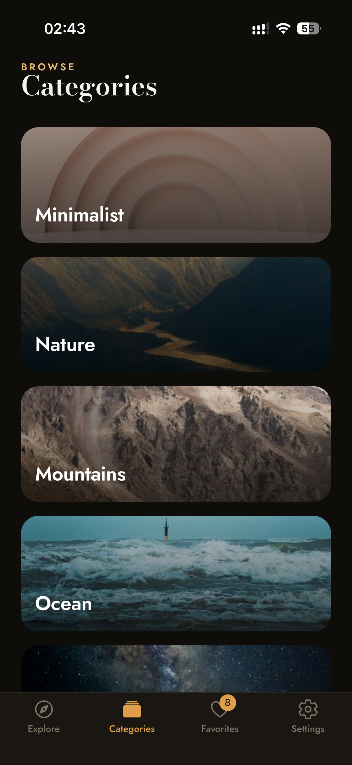 Lumen categories browser